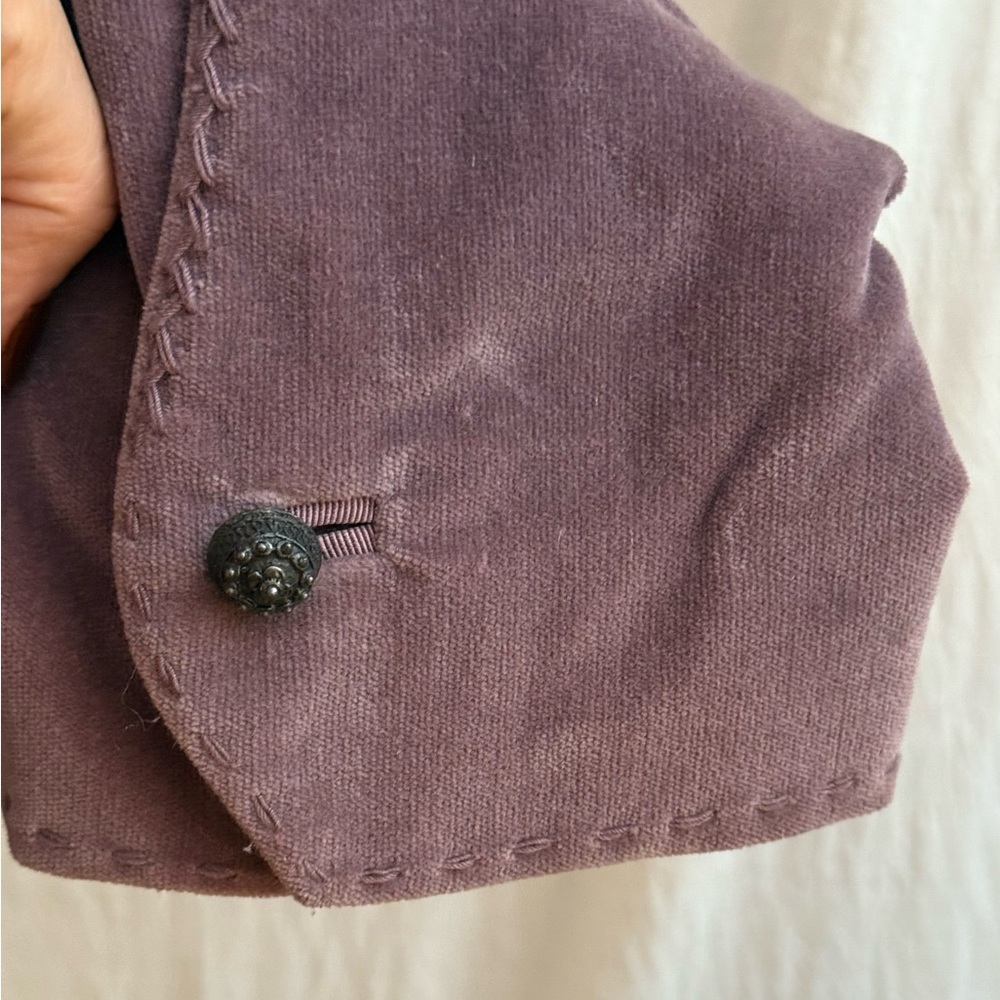 Elie Tahari Brushed Cotton  Blazer w/detailed stitching & buttons - Picture 5 of 8